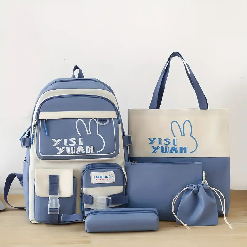 Kit de Bolsos Coreanos Kawaii 5 En 1 | 50% De Descuento + Envío Gratis