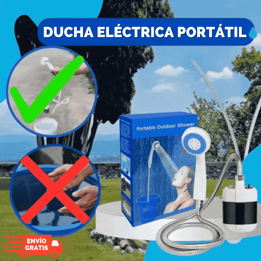 DUCHA ELÉCTRICA PORTÁTIL | 50% DE DESCUENTO + ENVÍO GRATIS