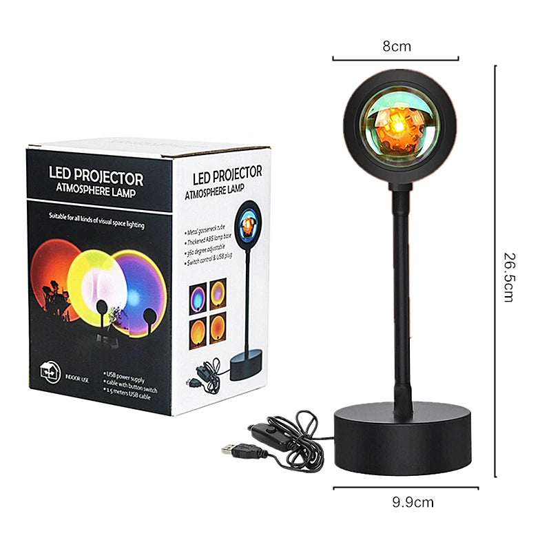 Lámpara Efecto Atardecer | 50% De Descuento + Envío Gratis