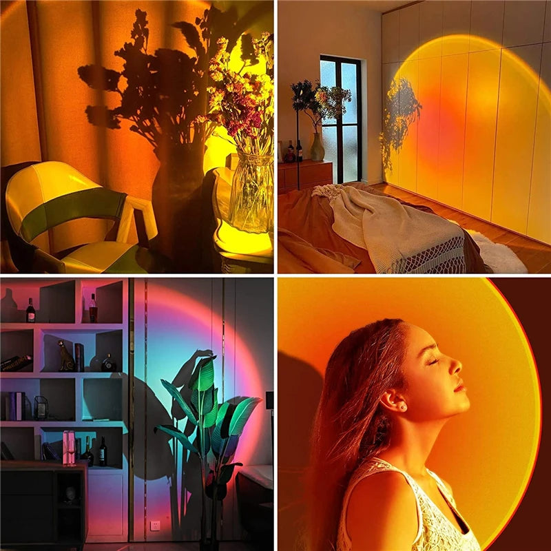 Lámpara Efecto Atardecer | 50% De Descuento + Envío Gratis