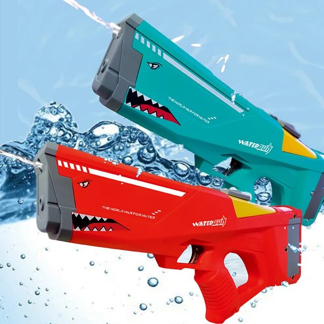 SHARKS PISTOLA DE AGUA ELÉCTRICA AZUL | 50% DE DESCUENTO + ENVÍO GRATIS