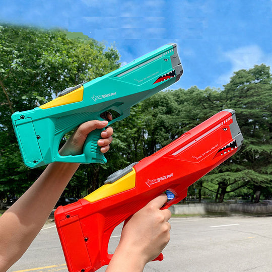 SHARKS PISTOLA DE AGUA ELÉCTRICA AZUL | 50% DE DESCUENTO + ENVÍO GRATIS