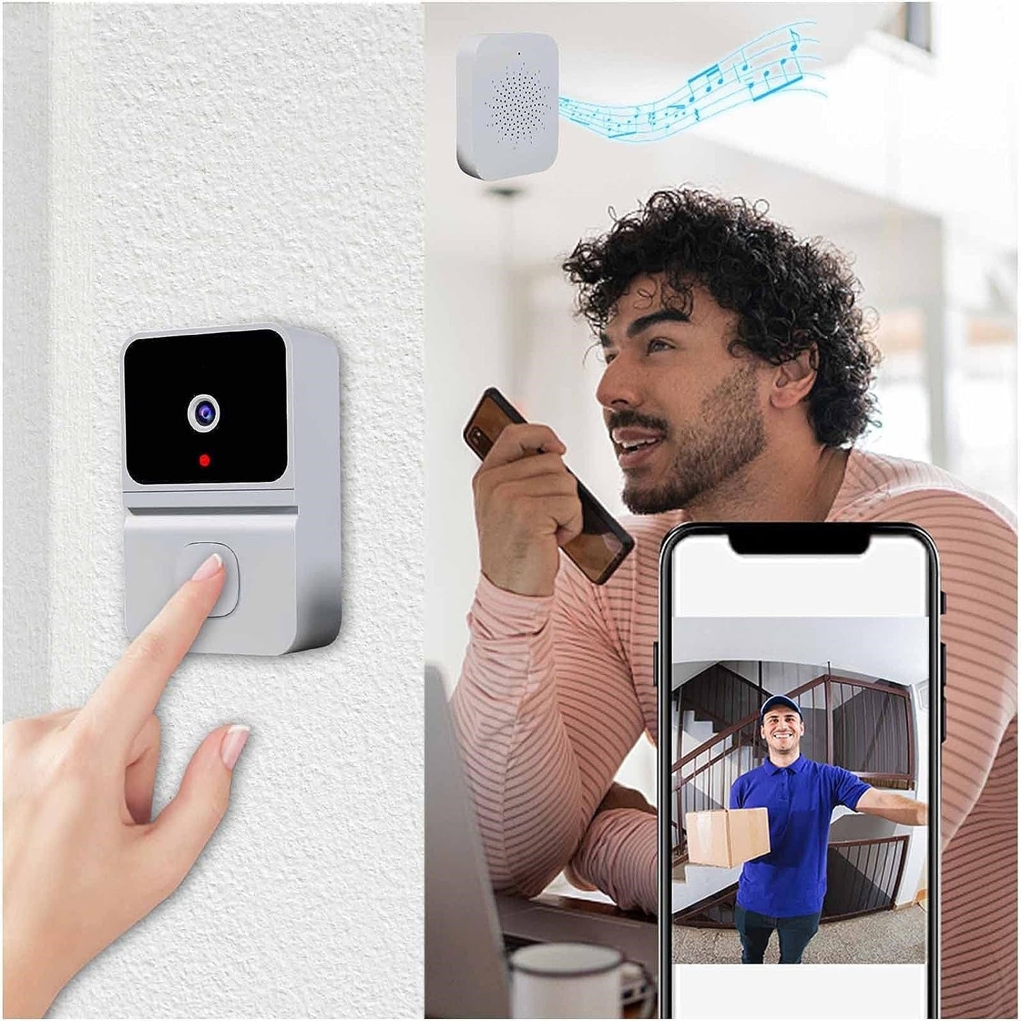 TIMBRE CÁMARA SMART PRO NEGRO + ENVIO GRATIS