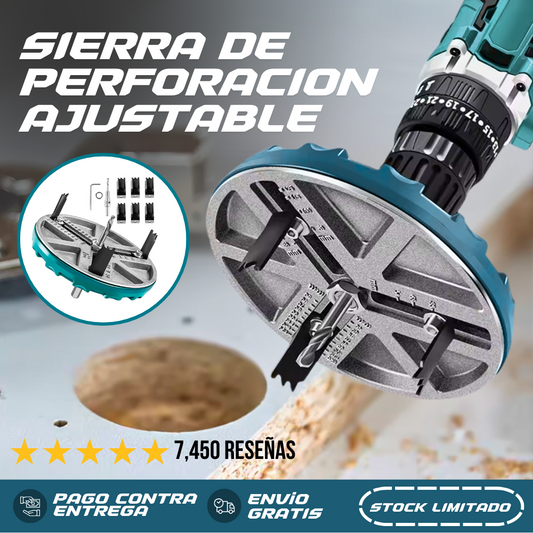 SIERRA DE PERFORACIÓN AJUSTABLE | 50% DE DESCUENTO + ENVÍO GRATIS