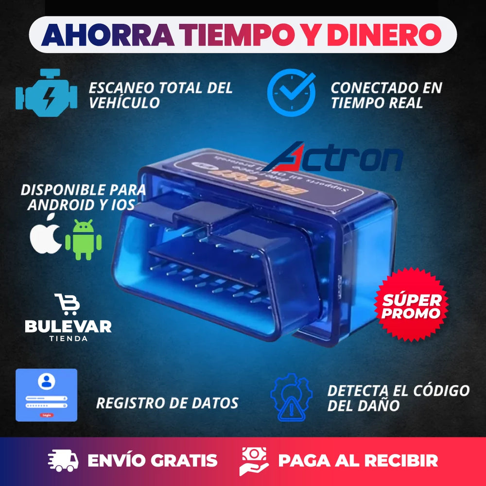 Mini Scanner Automotriz ELM 327 | 50% DE DESCUENTO + ENVÍO GRATIS