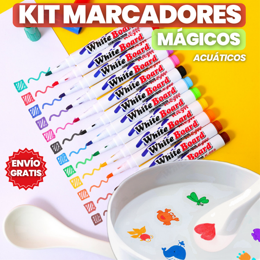 ¡MERCANCÍA DE REMATE! KIT DE MARCADORES MÁGICOS PARA DIBUJAR EN AGUA