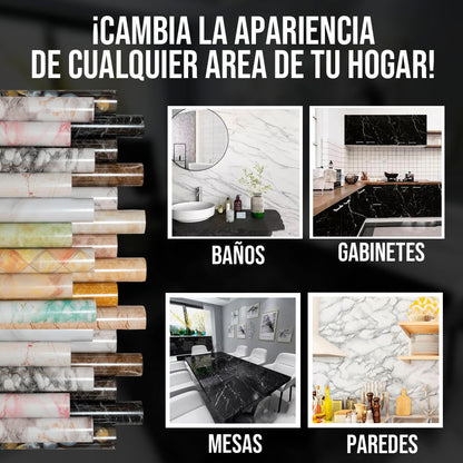 Papel Tapiz Autoadhesivo Tipo Mármol | 50% De Descuento + Envío Gratis