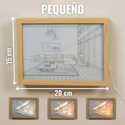CUADRO DECORATIVO DE ARTE RETROILUMINADO | 50% OFF + ENVÍO GRATIS