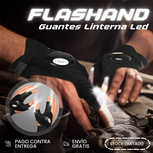 Flashand | Guantes Linterna Led - 50% De Descuento + Envío Gratis