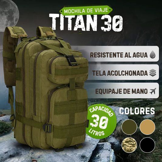 Titan30 | Mochila Táctica Militar 30 Litros - 50% De Descuento + Envío Gratis