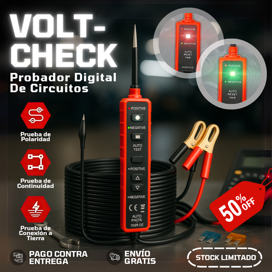 VoltCheck | Probador Digital De Circuitos - 50% Off + Envío Gratis