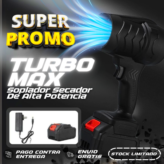 TurboMax | Soplador Secador De Alta Potencia - 50% De Descuento + Envío Gratis