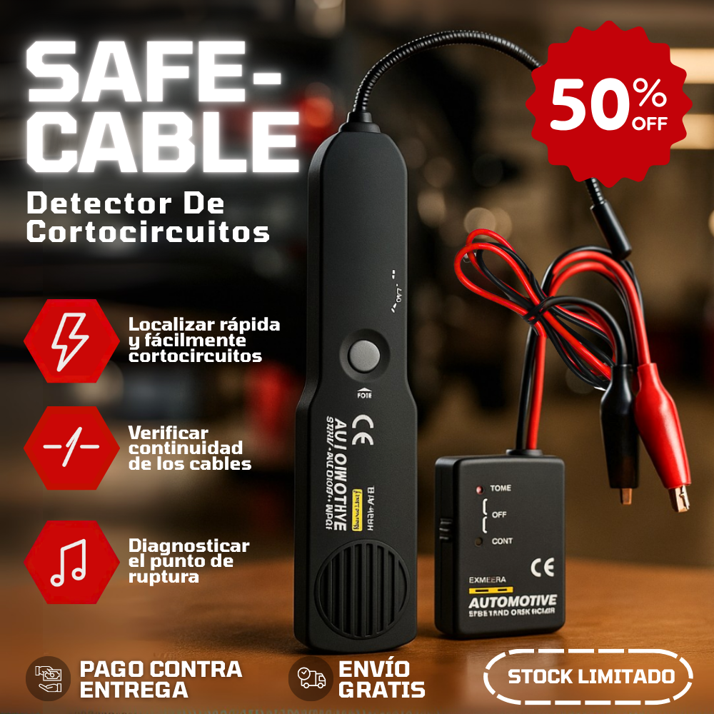 SafeCable | Detector De Cortocircuitos - 50% De Descuento + Envío Gratis