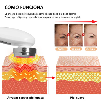 Masajeador De Radiofrecuencia Facial Anti-arrugas | 50% Descuento + Envío Gratis