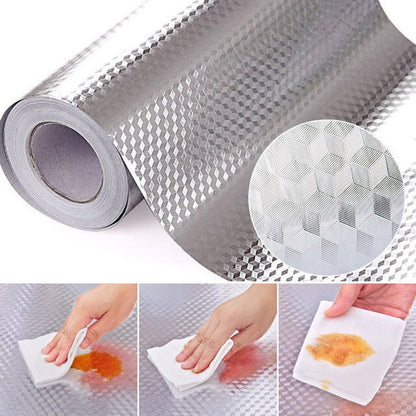 ROLLO DE ALUMINIO ADHESIVO PARA COCINA EVITA LAS MANCHAS DE GRASA