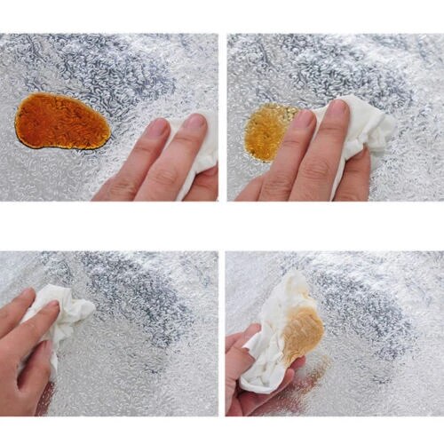 ROLLO DE ALUMINIO ADHESIVO PARA COCINA EVITA LAS MANCHAS DE GRASA