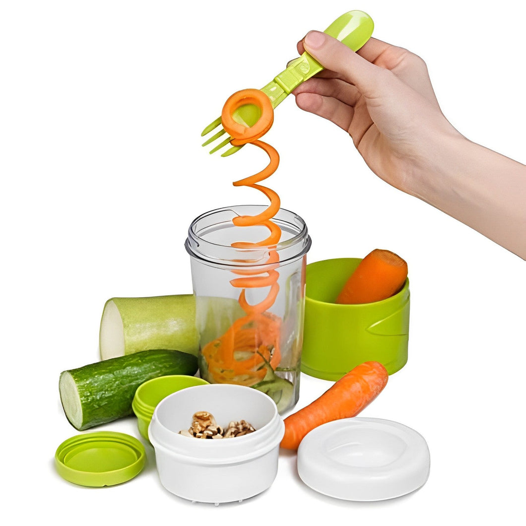 Ensaladera Portátil Espiral 50% De Descuento + Envío Gratis